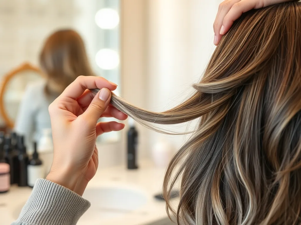 Jak zrobić siwe pasemka na brązowych włosach?